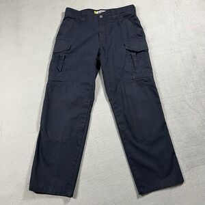 First Tactical Pants Mens 31x30 Blue Ripstop Cargo Straight Workwear Utility